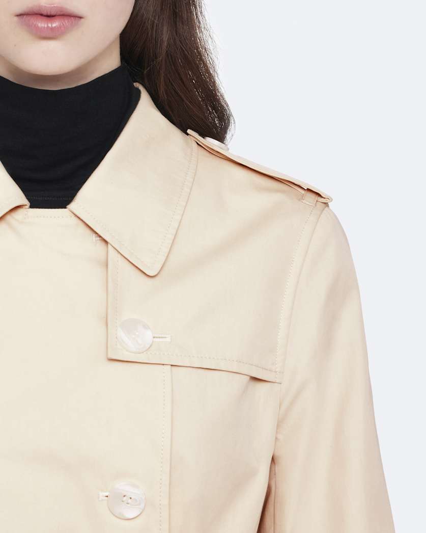 Leonard Double-Breasted Cotton Trench Coat