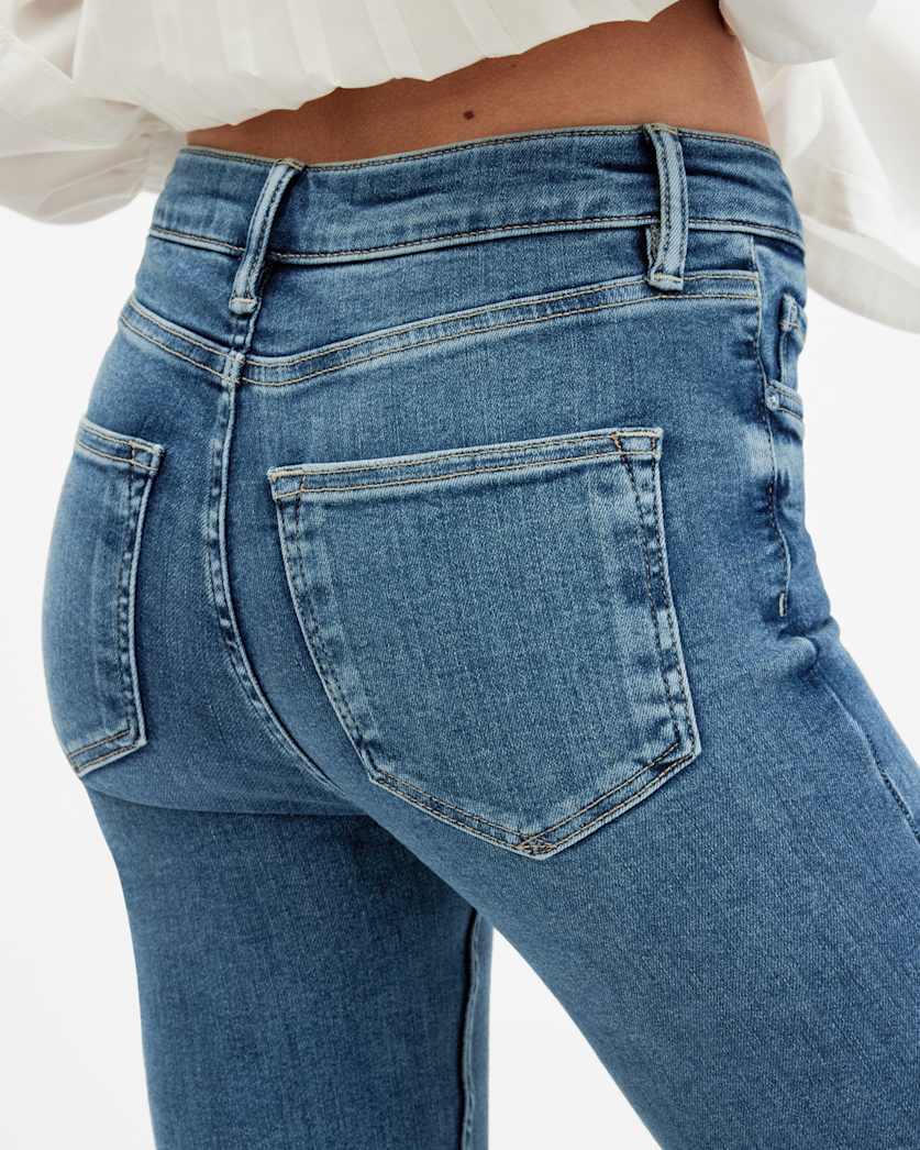 Dax Asymmetric Hem Skinny Denim Jeans