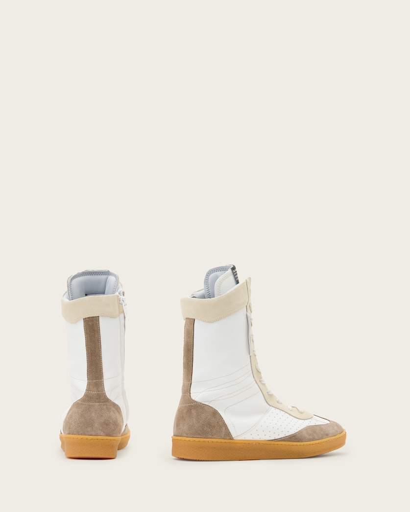 Louise Leather High Top Trainers