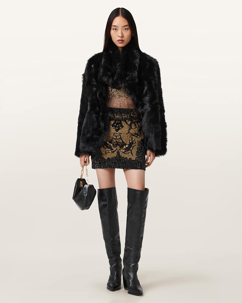 Jamilia Embellished Mini Skirt