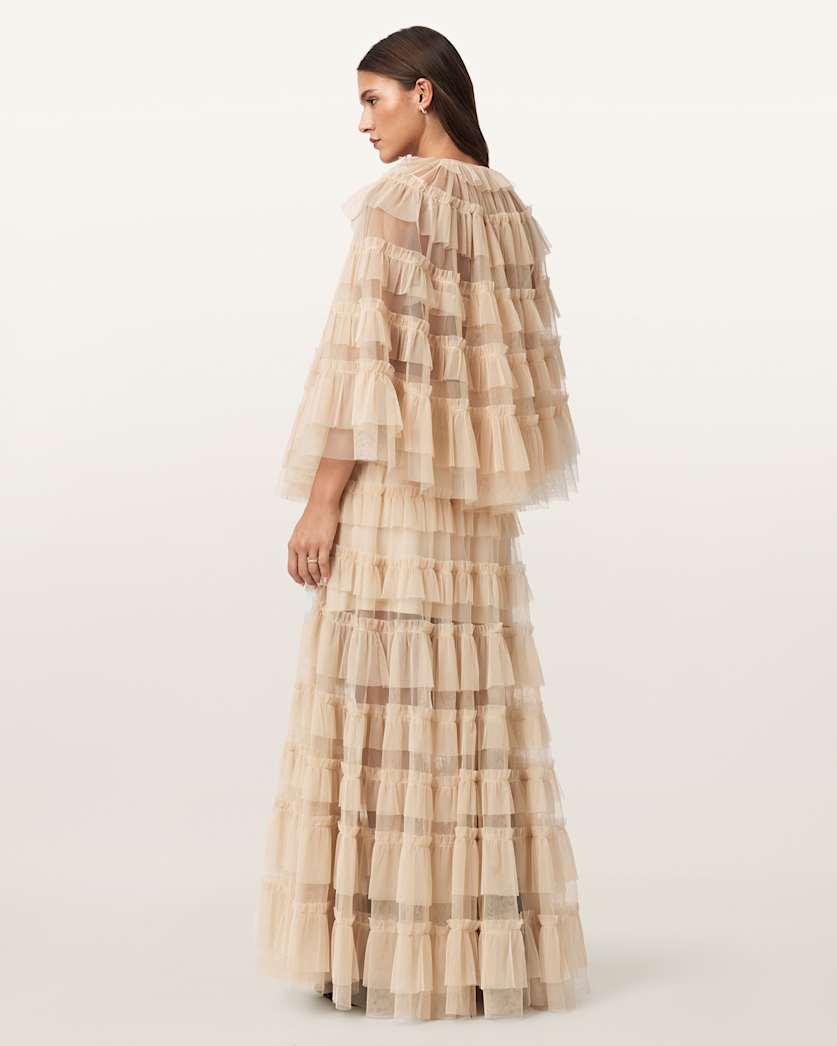 Aude Ruffle Maxi Skirt