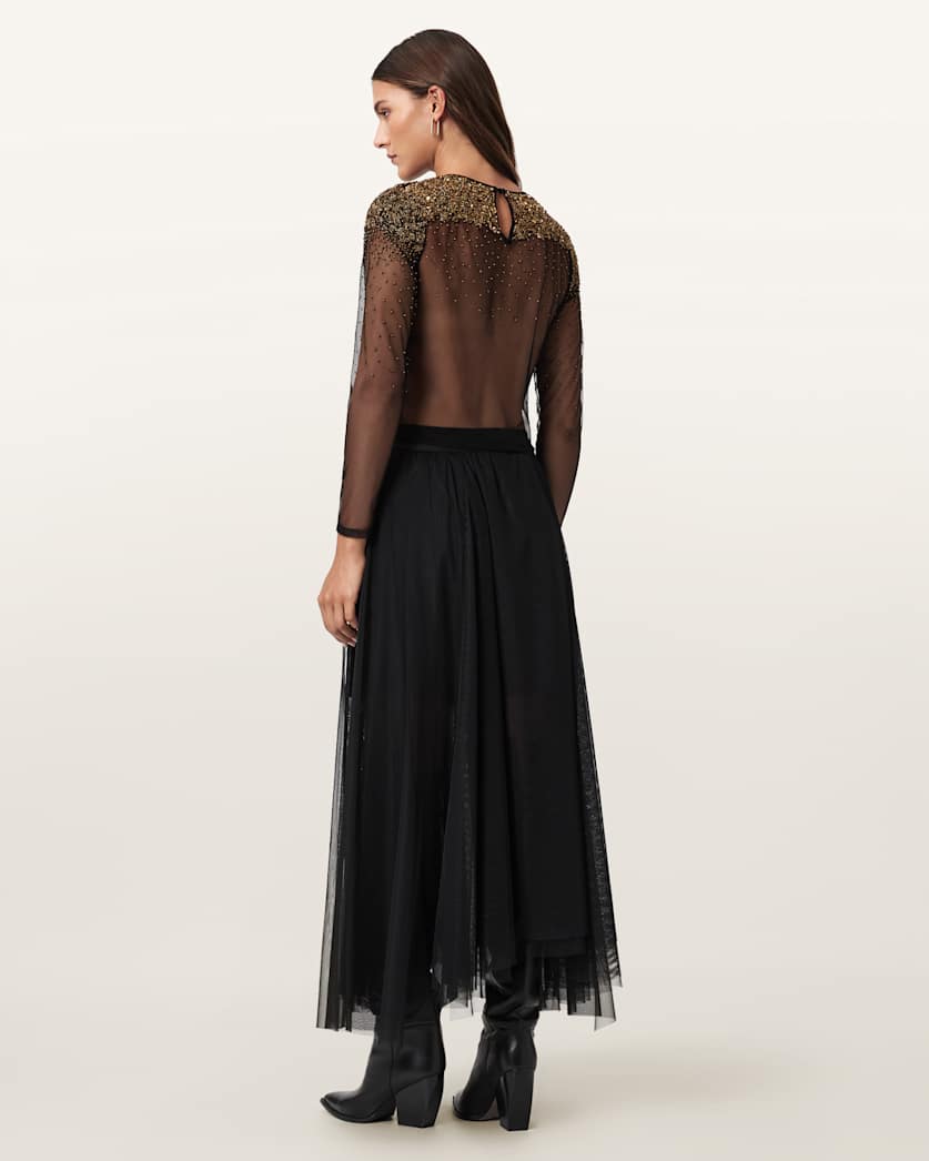 Ally Tulle Midi Skirt