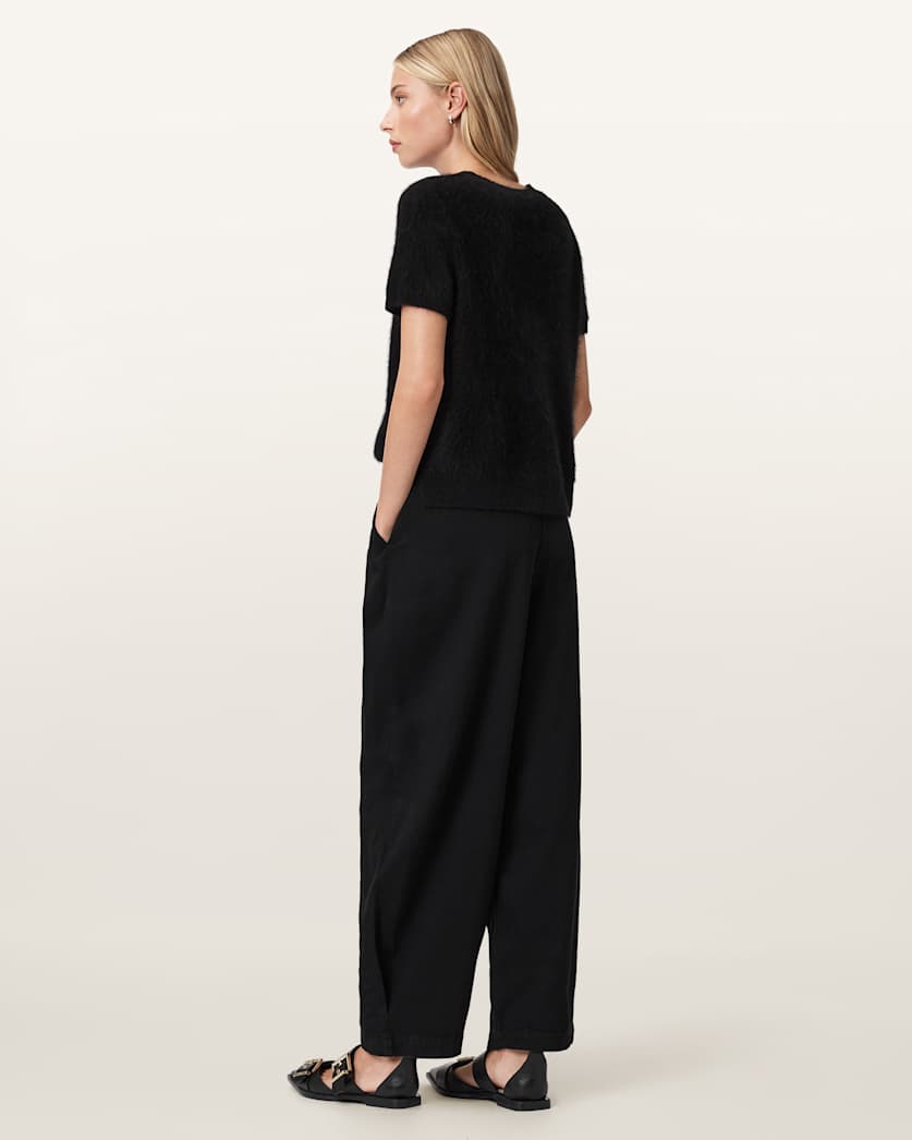 Becca Pleated Barrel Leg Trousers