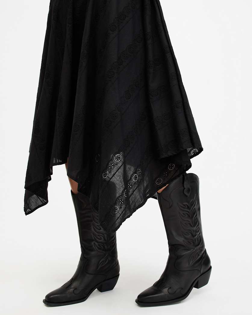 Aviana Sleeveless Broderie Maxi Dress