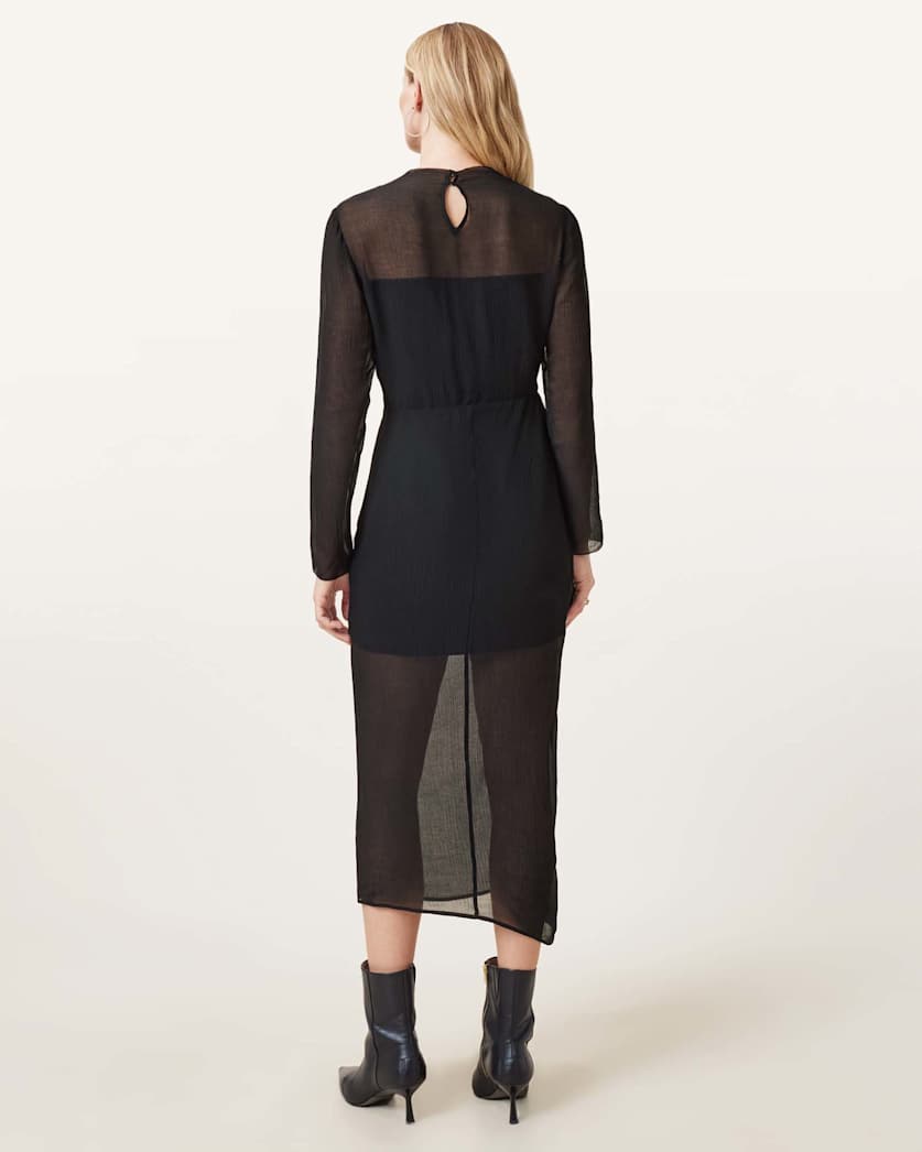 Rizo Silk Blend Midi Dress