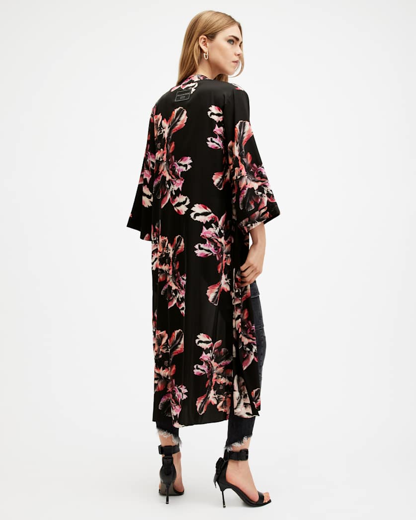 Carine Longline Printed Kimono