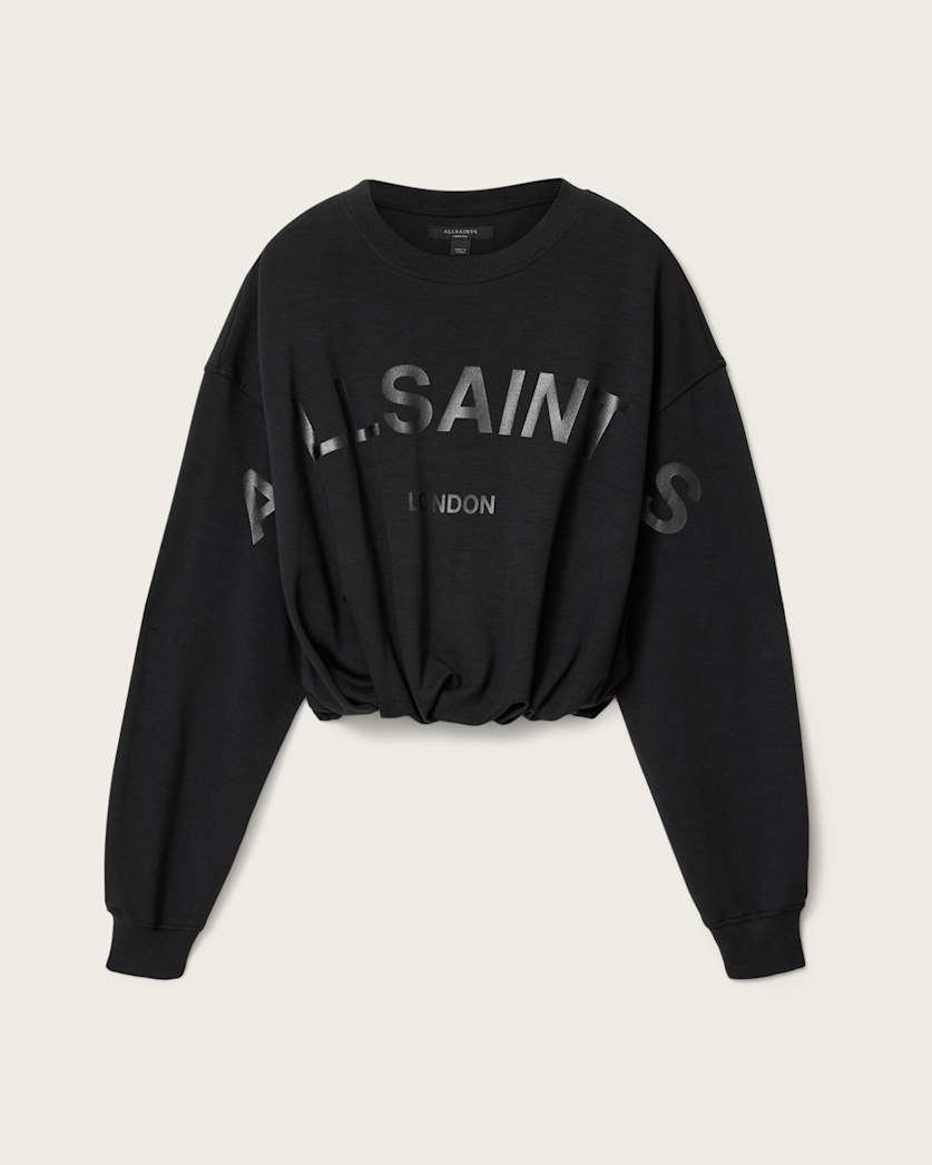Biggy Logo Print Cropped Sweatshirt