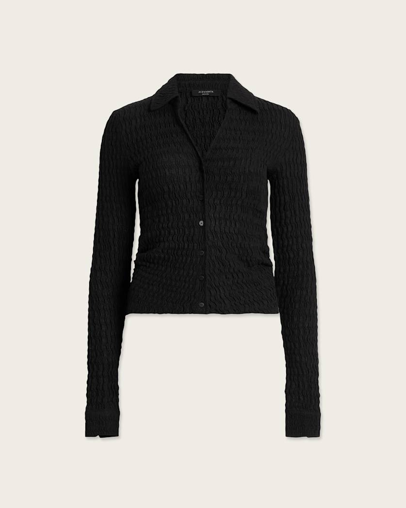 Connie Slim Fit Open Neck Shirt