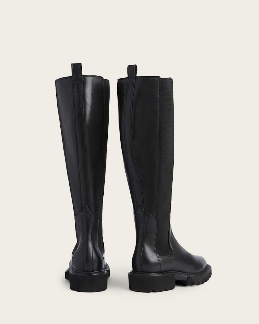 Maeve Knee High Slip On Leather Boots