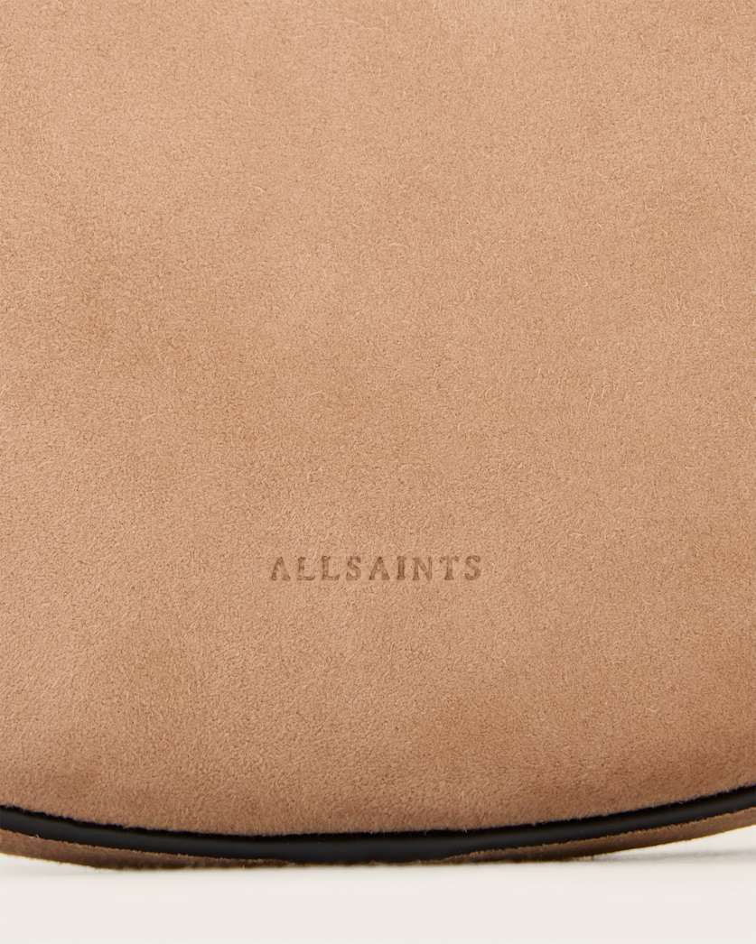Half Moon Suede Crossbody Bag