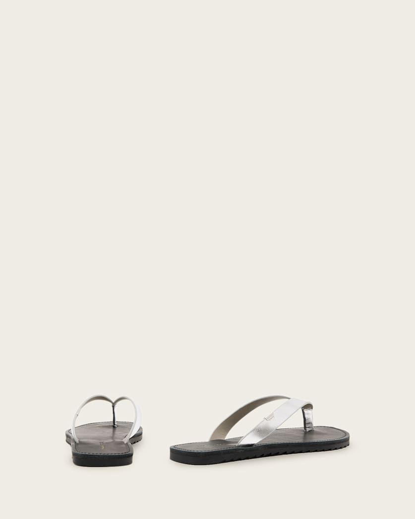 Sydney Metallic Leather Sandals