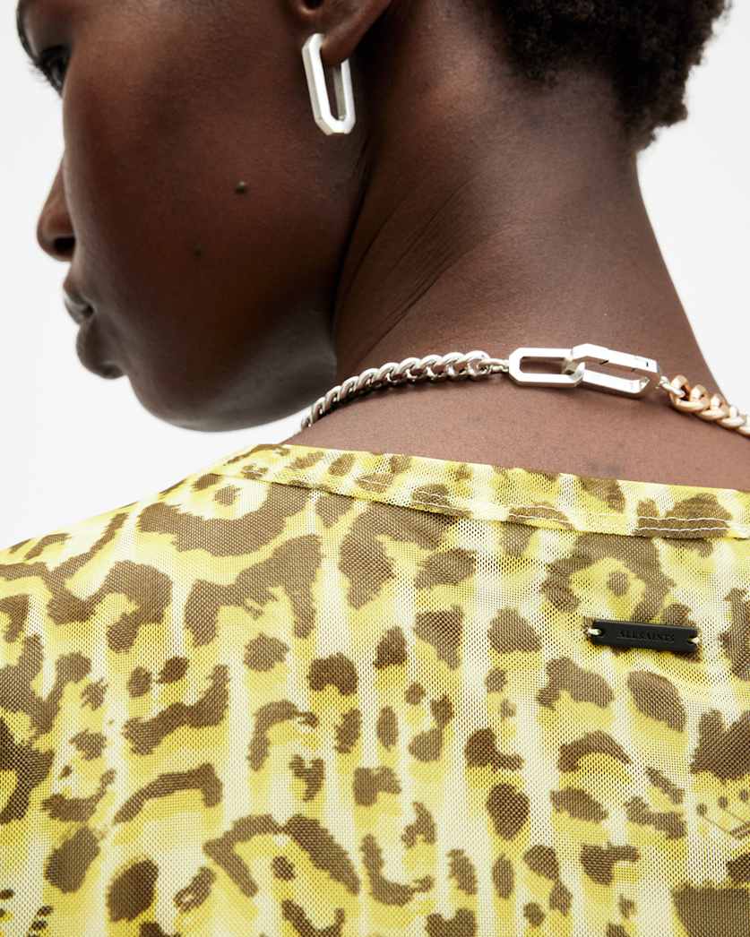 Ellie Mesh Animal Print T-Shirt