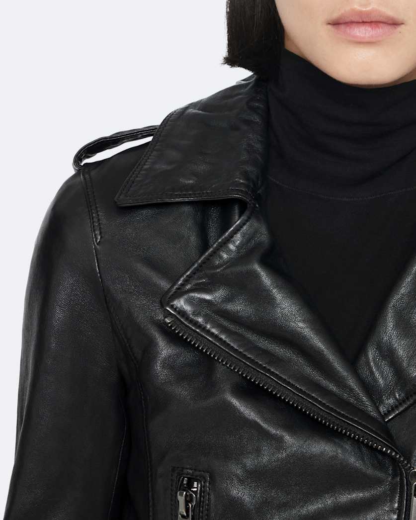 Errie Leather Biker Jacket