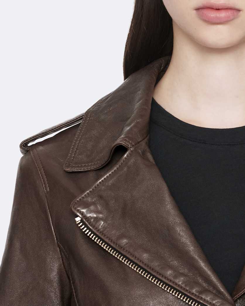 Errie Leather Biker Jacket