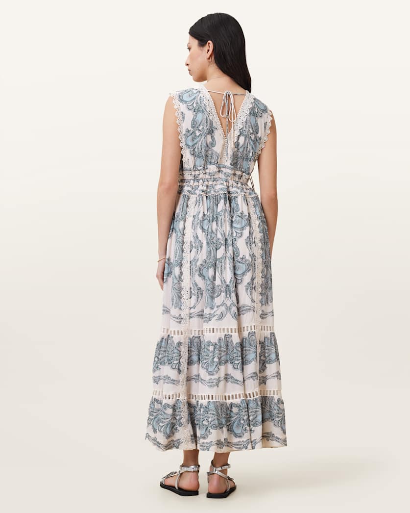Xanthe Lace-Trimmed Maxi Dress