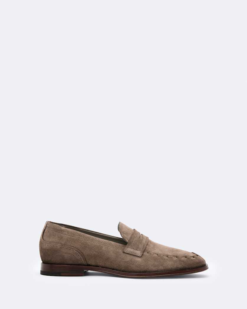 Jules Hand-Stitched Suede Loafers