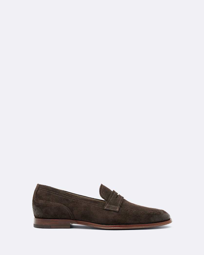 Jules Hand-Stitched Suede Loafers