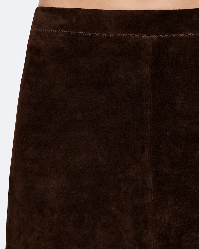 Olivia Suede Midi Pencil Skirt