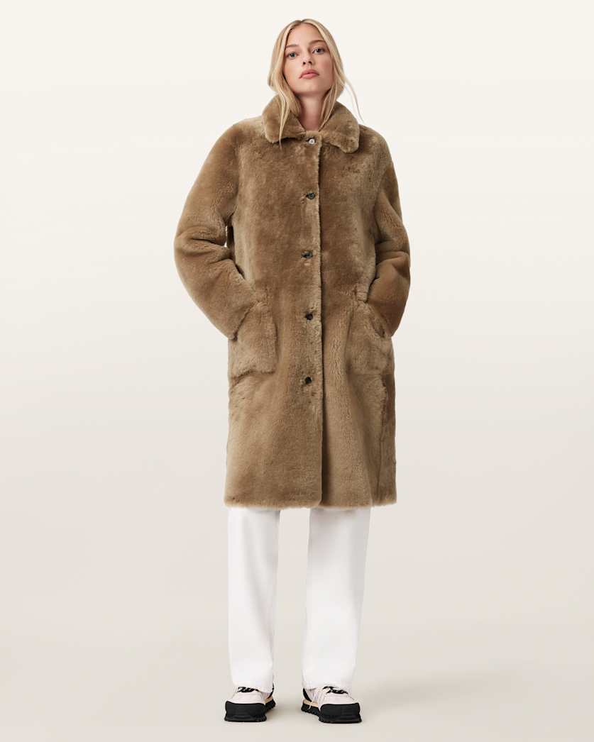 Serra Reversible Shearling Coat