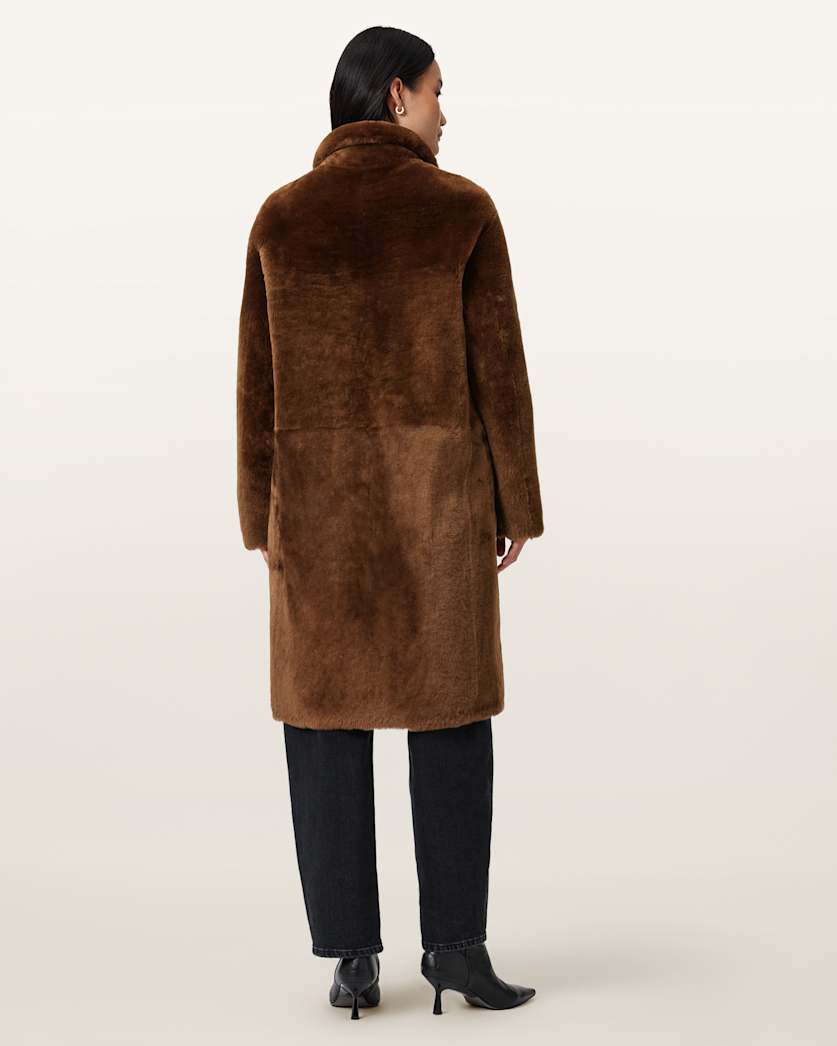 Serra Reversible Shearling Coat