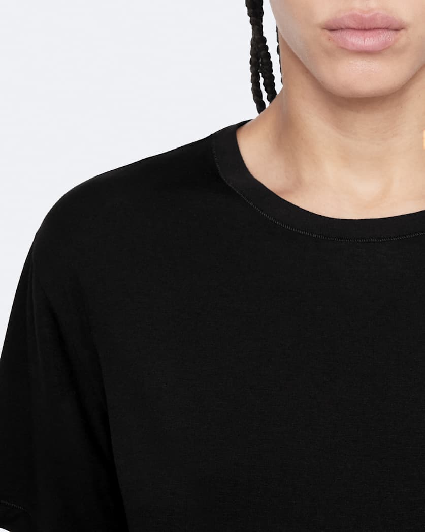 Regular-fit knitted T-shirt