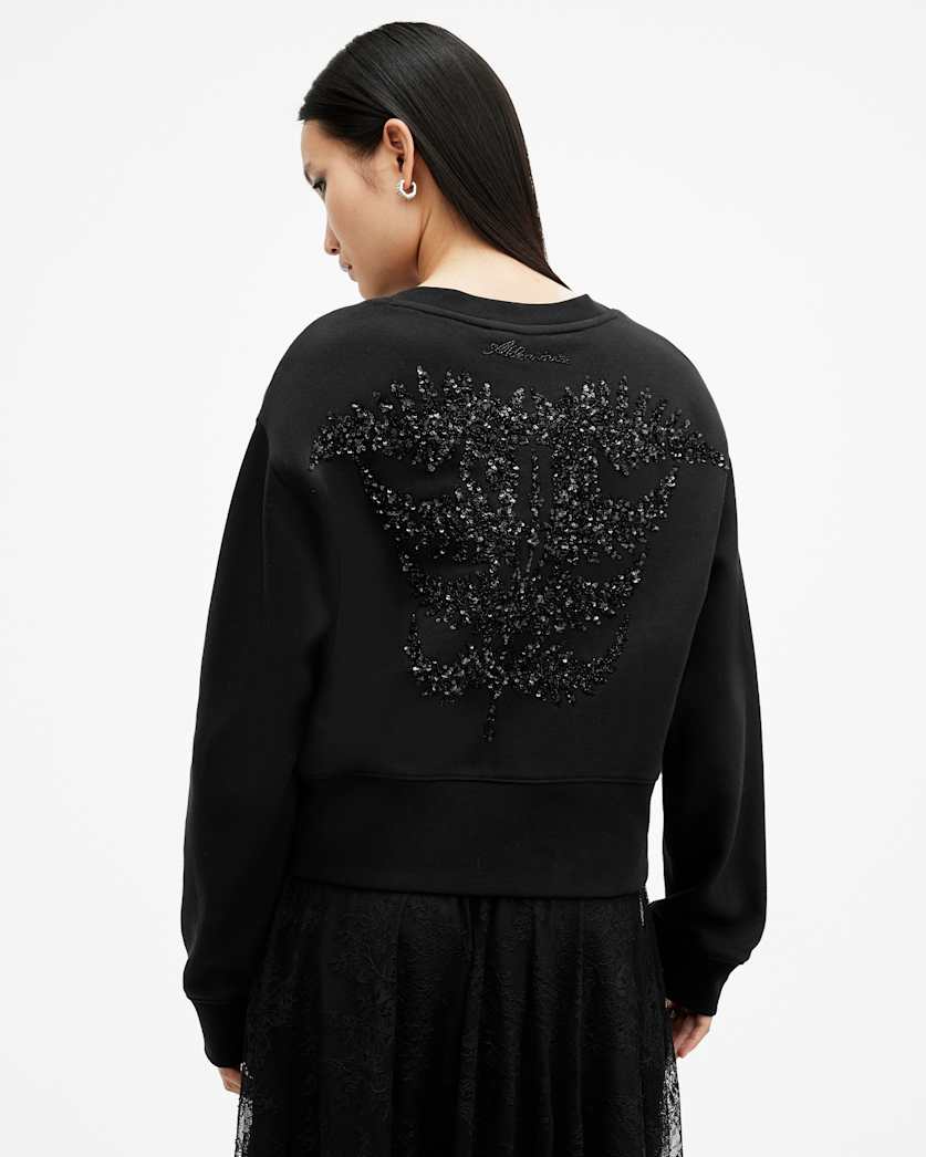 Fern Embellished Logo Sweatshirt