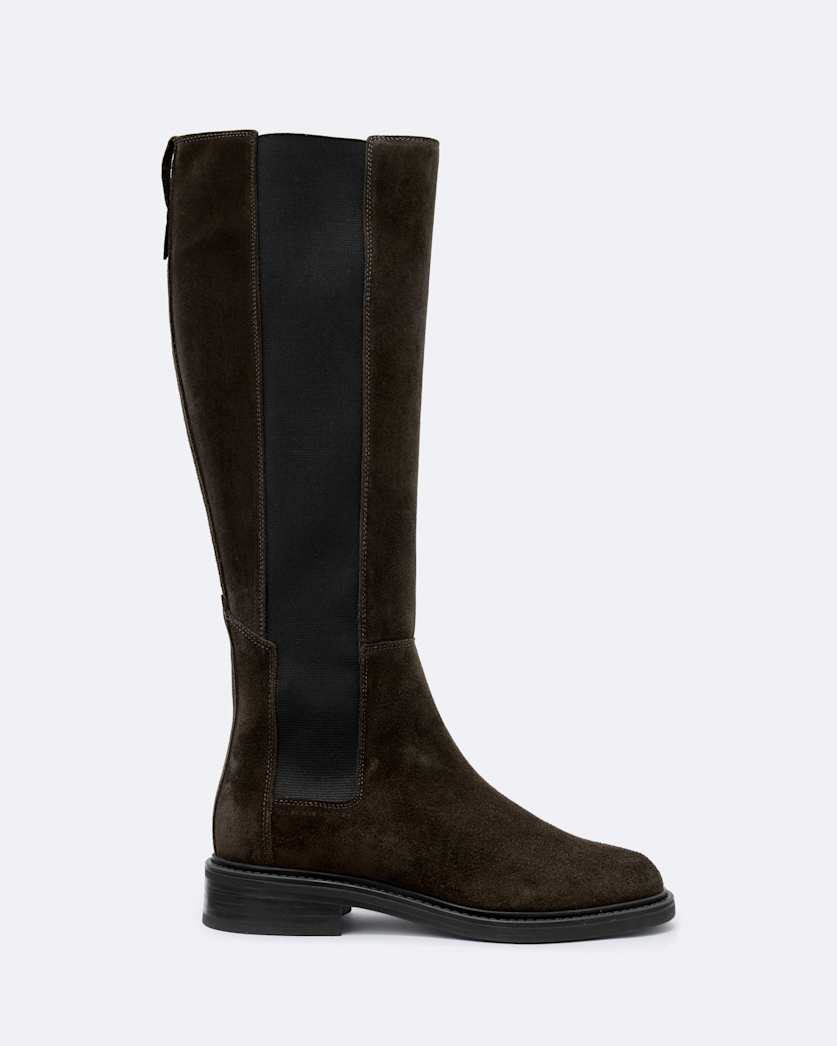Bales Suede Knee-High Chelsea Boots