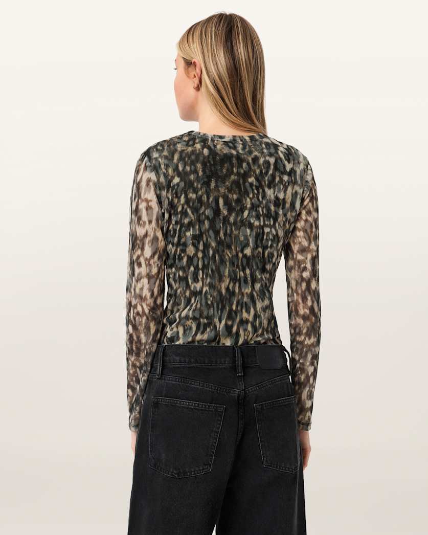 Ellie Mesh Long Sleeve T-Shirt
