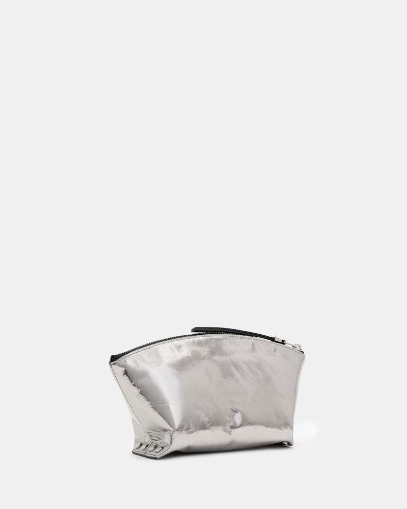 Anais Zipped Leather Pouch Bag