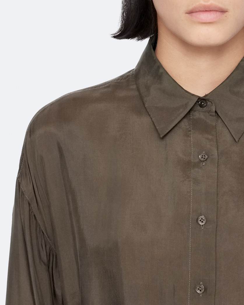 Yurra cupro tied shirt dress