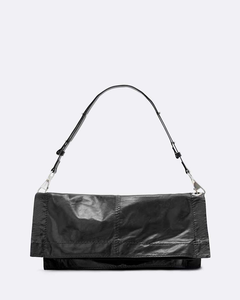 Lutece Fold Leather Shoulder Bag