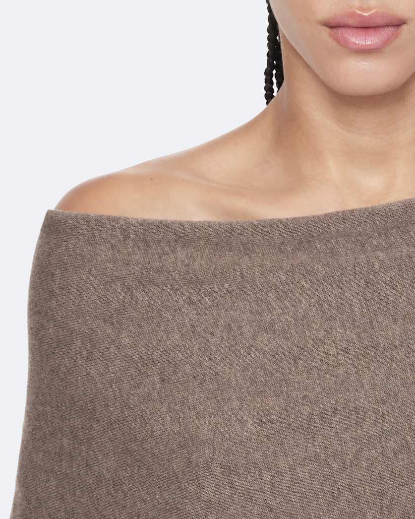 Ellie Asymmetric Knitted Cotton Mini Dress