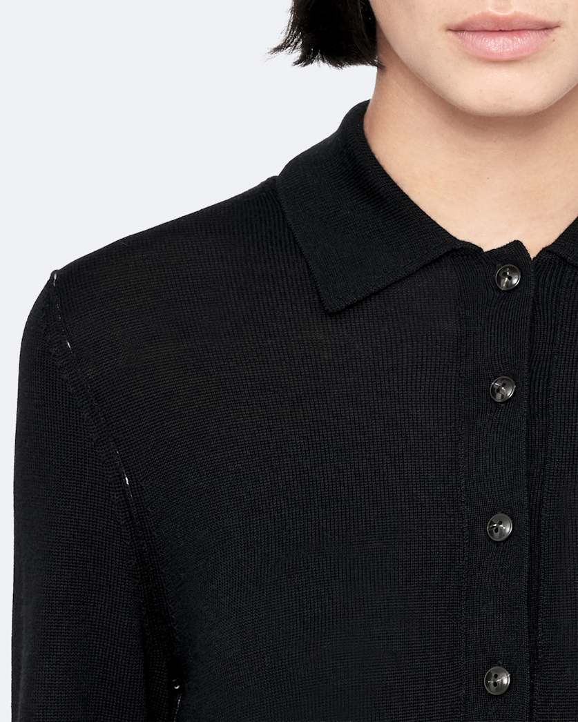 Merino wool polo dress