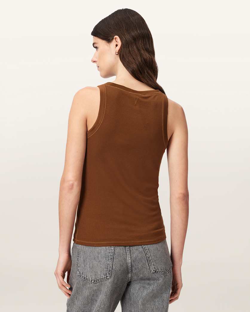 Rina Crew Neck Sleeveless Tank Top