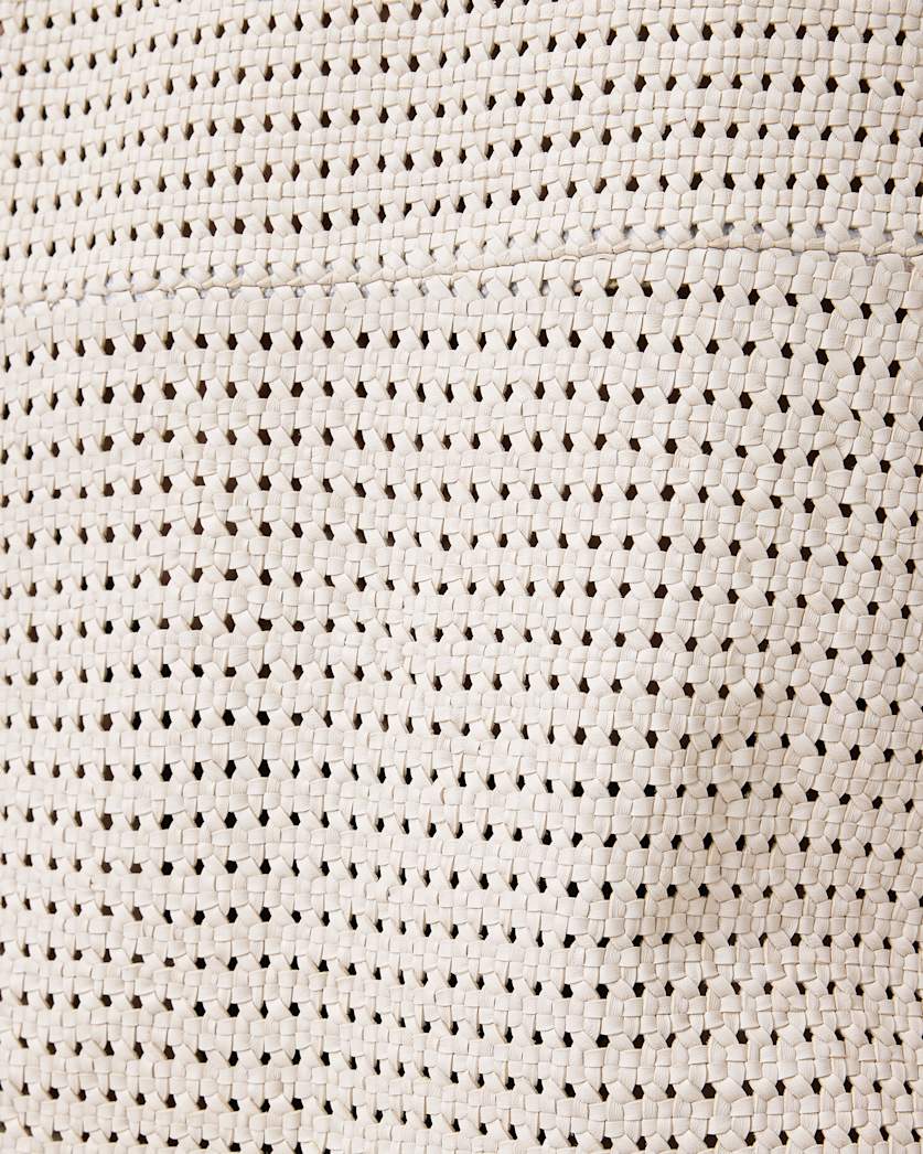 Nessa Woven Leather Mini Dress