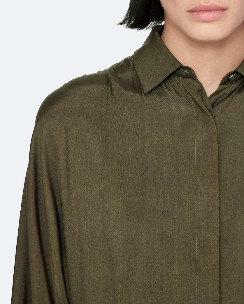 Noora silk blend shirt dress