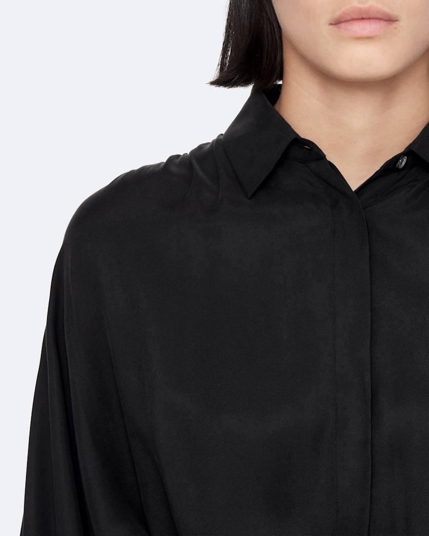 Noora silk blend shirt dress
