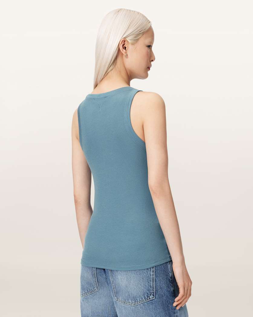 Rina Crew Neck Sleeveless Tank Top