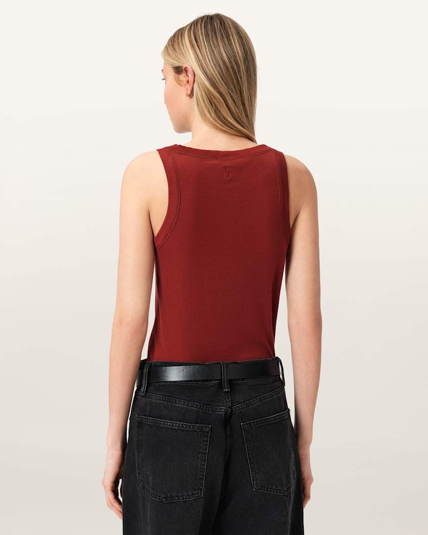 Rina Crew Neck Sleeveless Tank Top