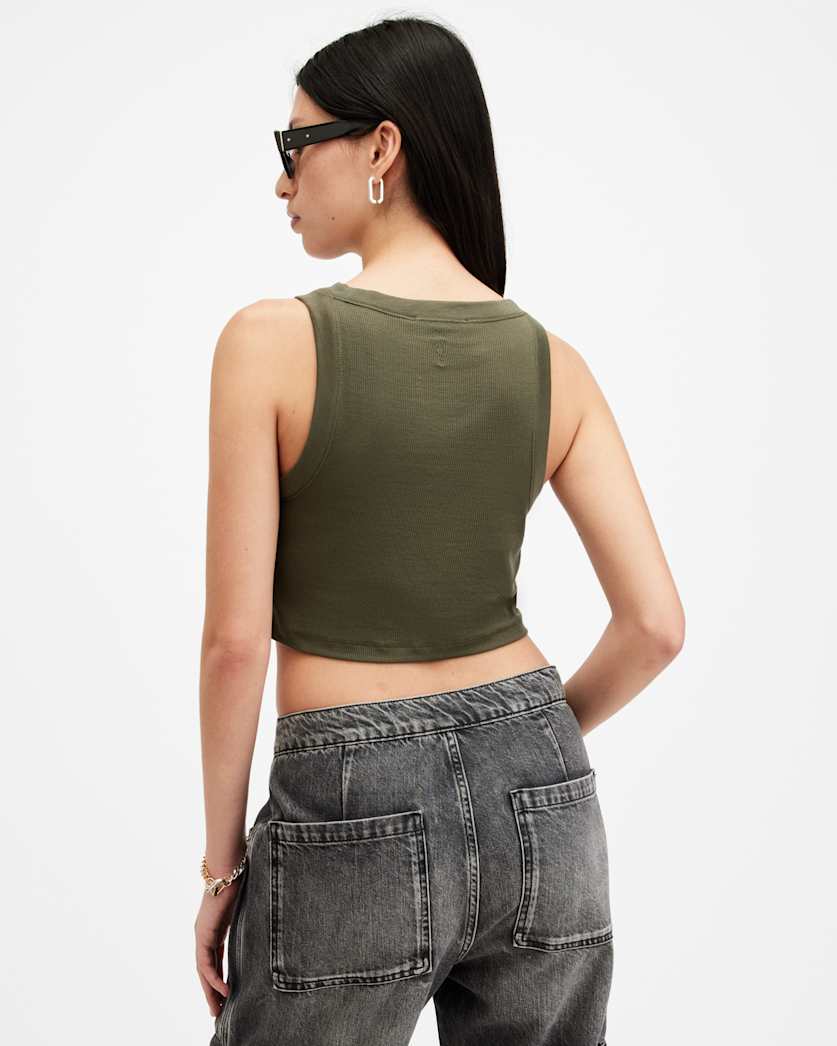 Rina Sleeveless Cropped Tank Top