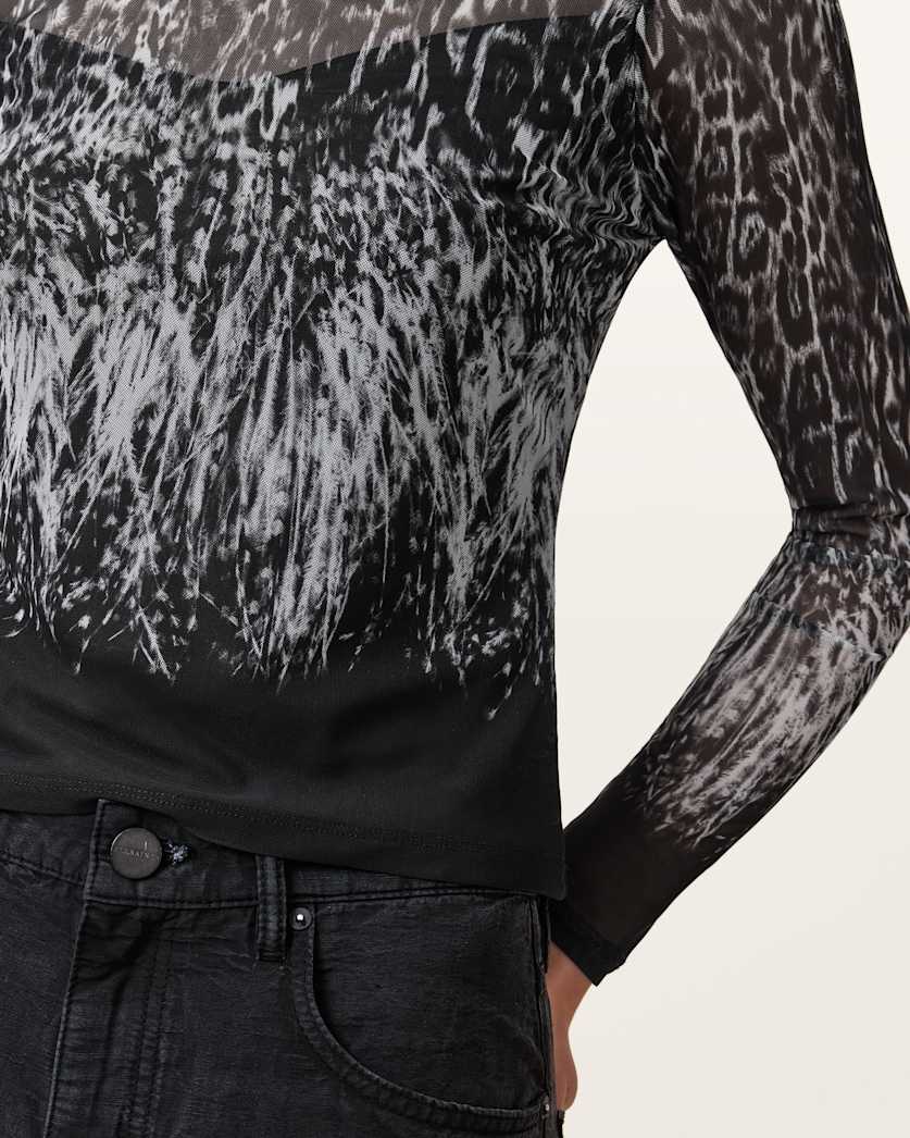 Elia Mesh Long Sleeve Top