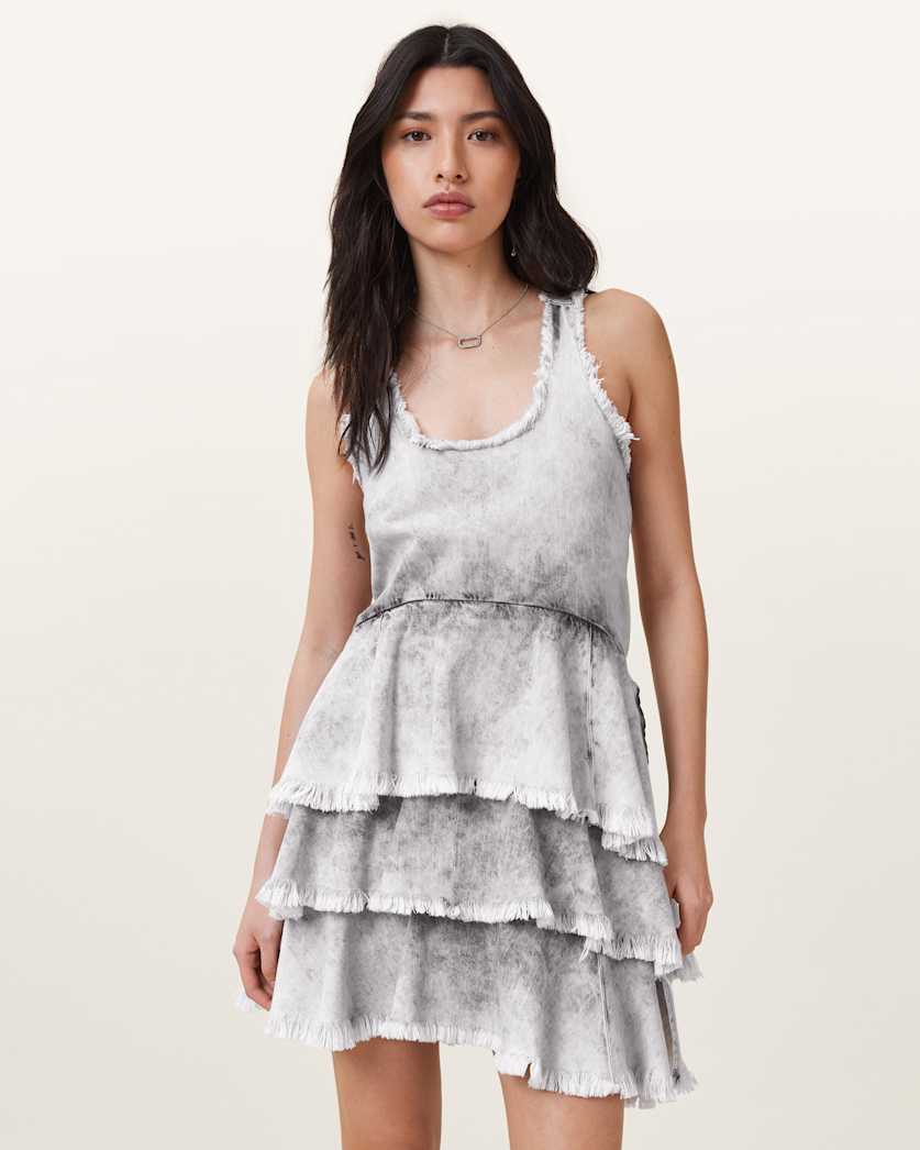 Cavarly Ruffled Mini Dress