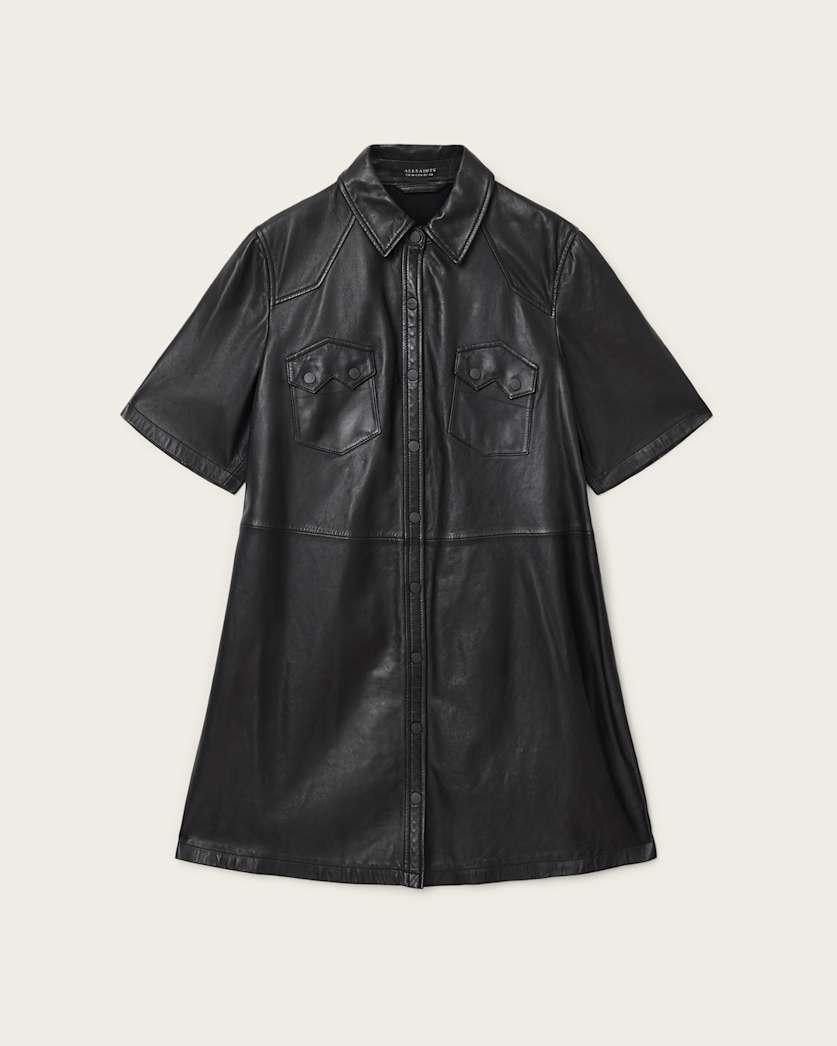 Rock Leather Mini Dress
