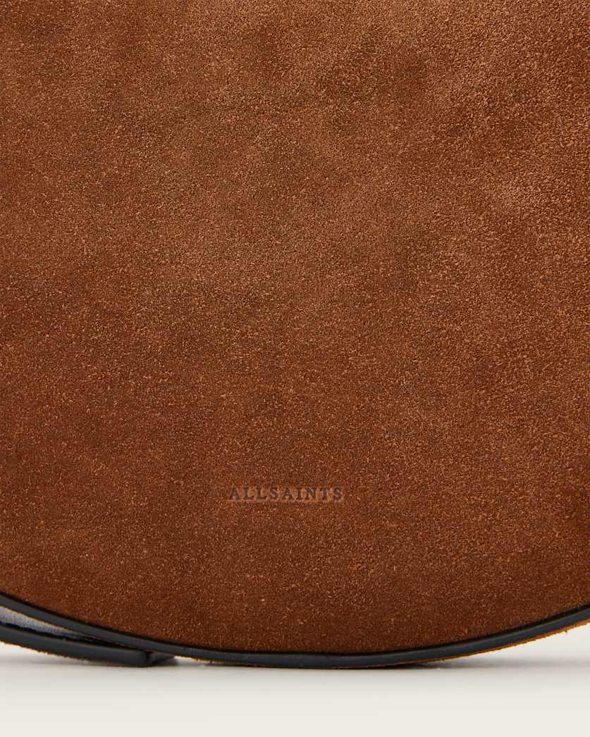 Half Moon Suede Crossbody Bag