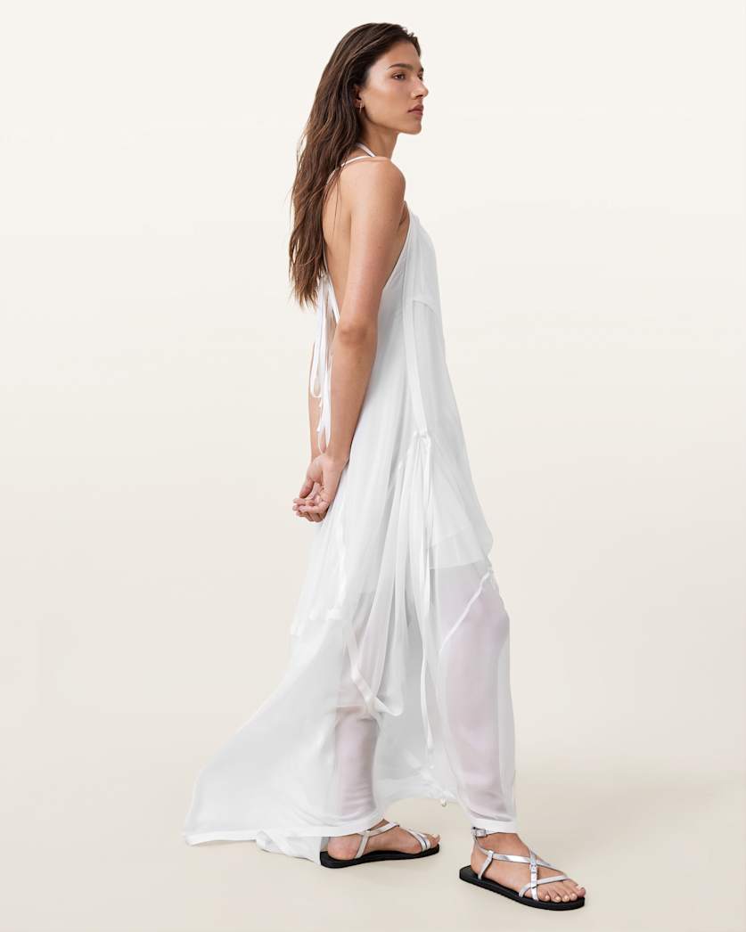 Parachute Limited Edition White Silk Dress