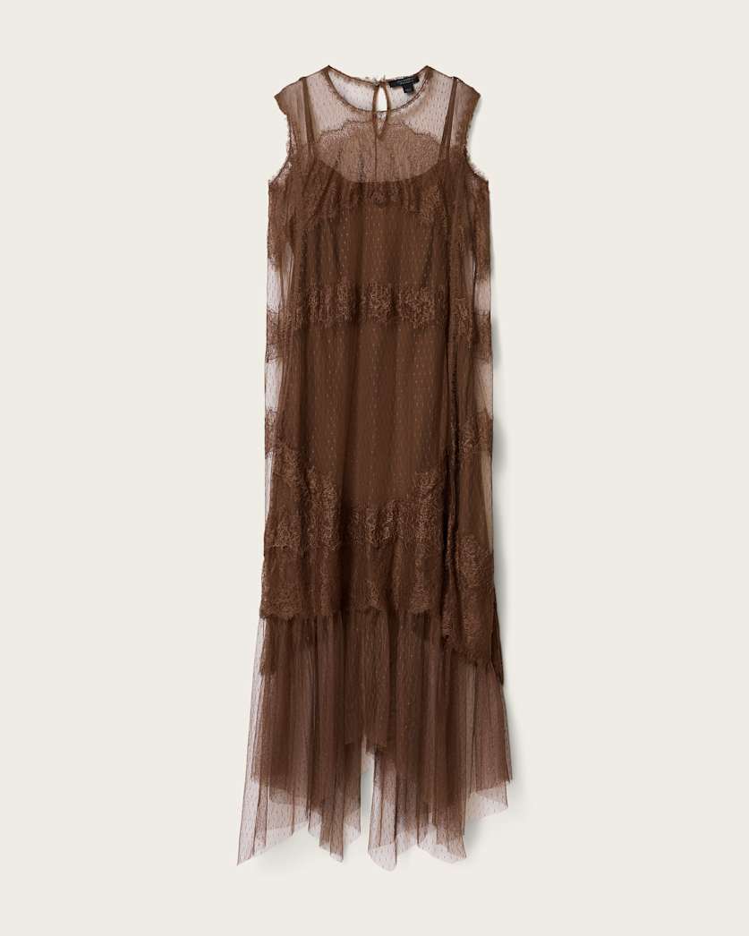 Clara Mesh Midi Dress
