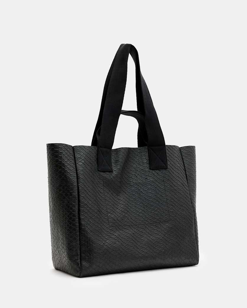 Izzy Logo Leather Tote Bag
