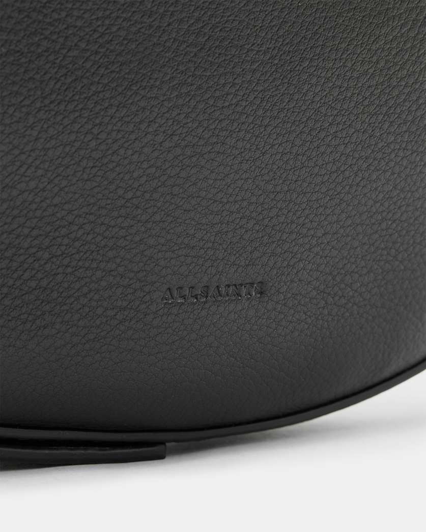 Half Moon Leather Crossbody Bag