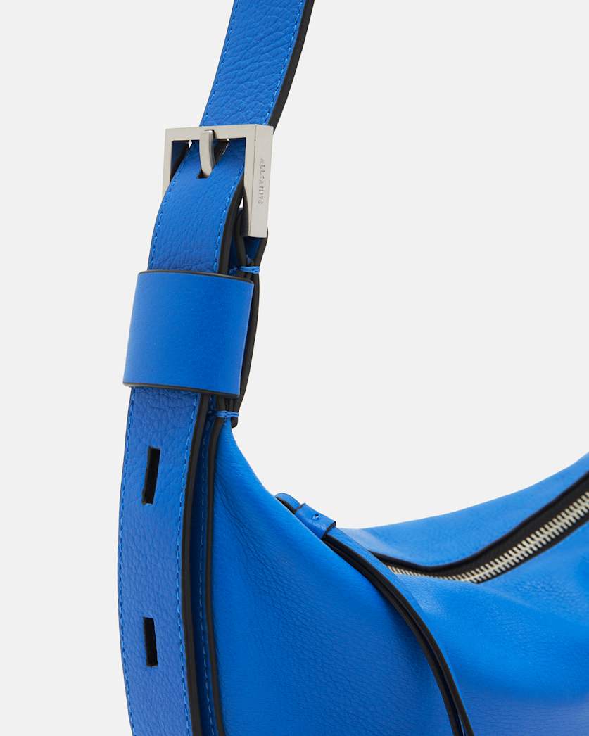 Half Moon Leather Crossbody Bag