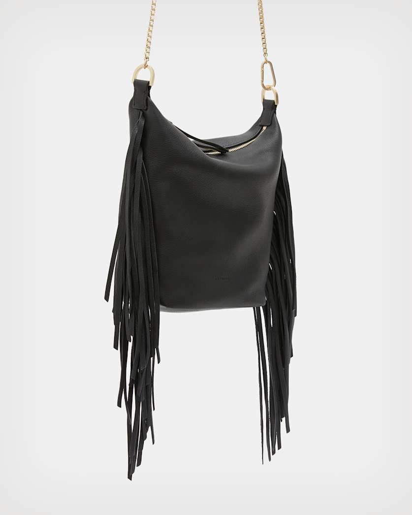 Evaline Fringe Crossbody Leather Bag